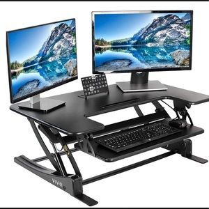 Black 36” Vivo Adjustable Standing Desk